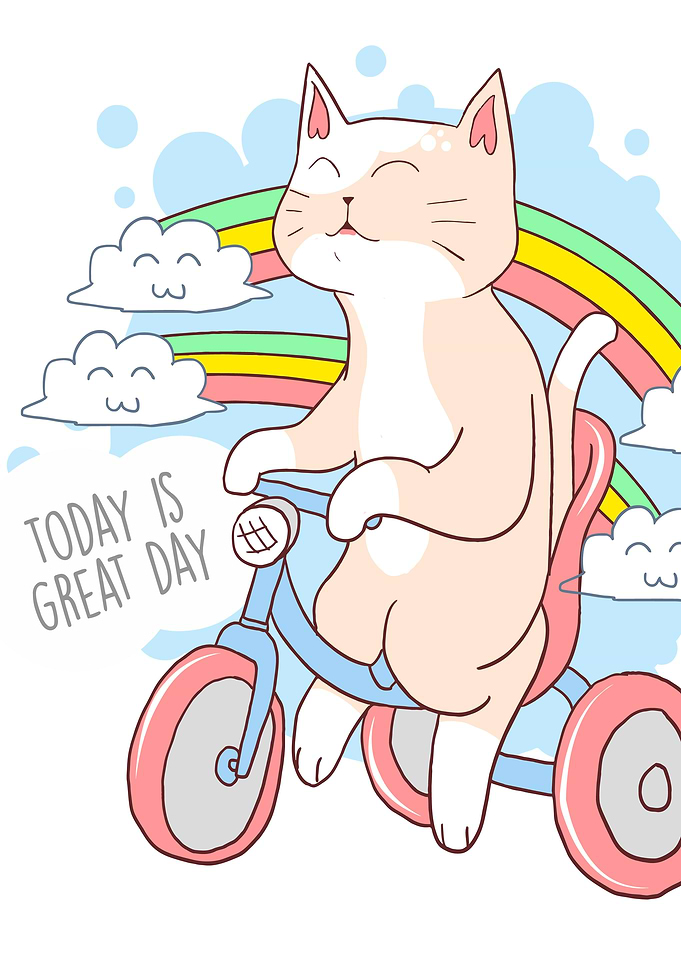 Rainbow cat