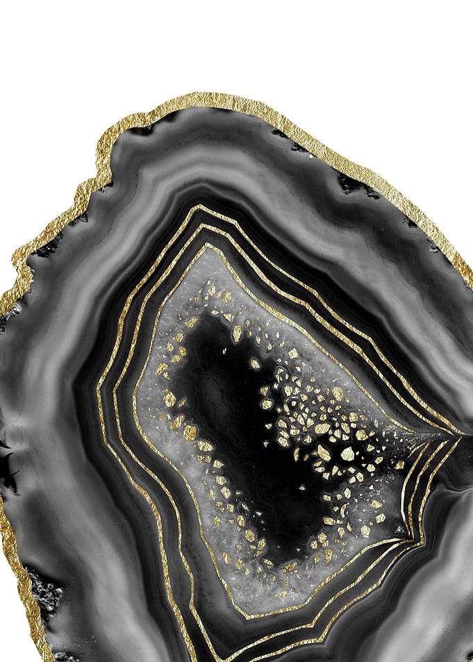 Black Night Agate Gold 1