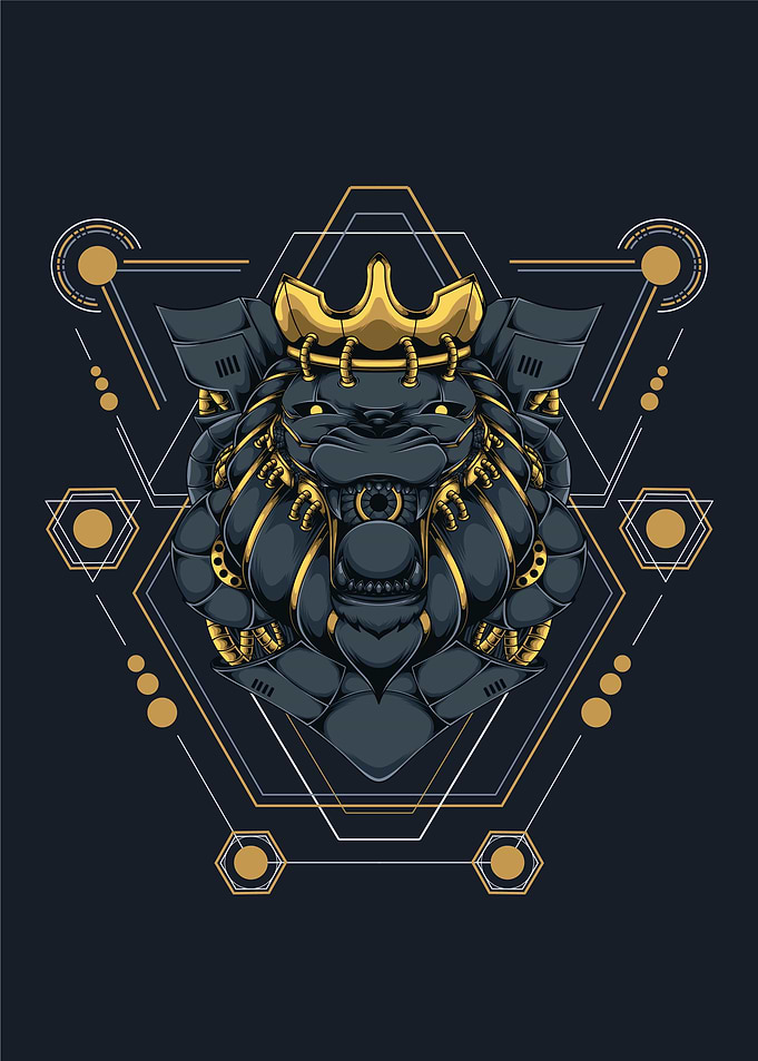 Lion Head Sacred Geometry