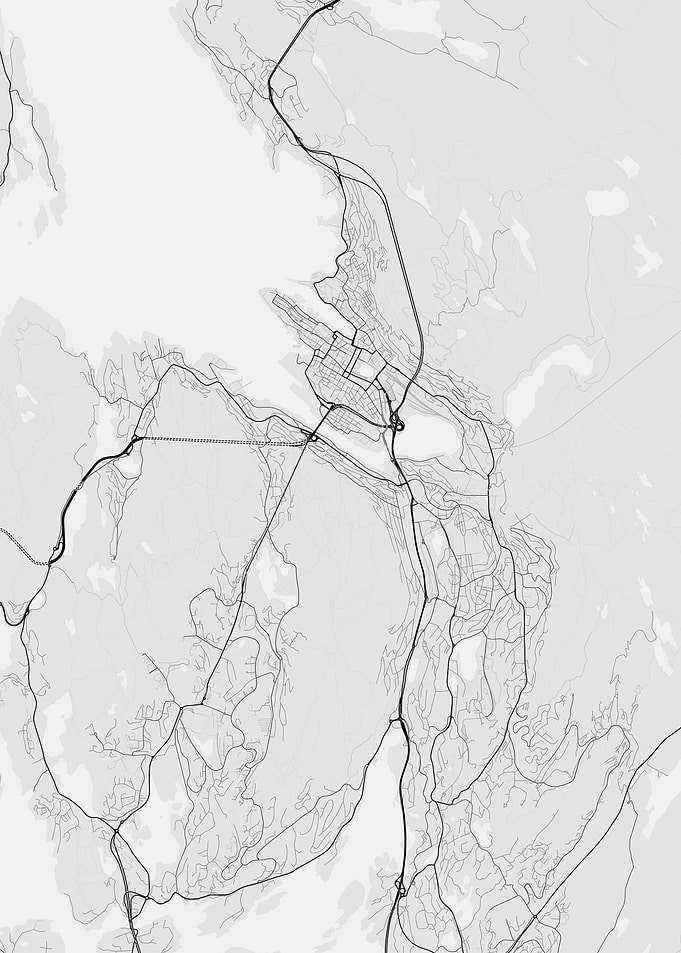 Bergen Norway Map
