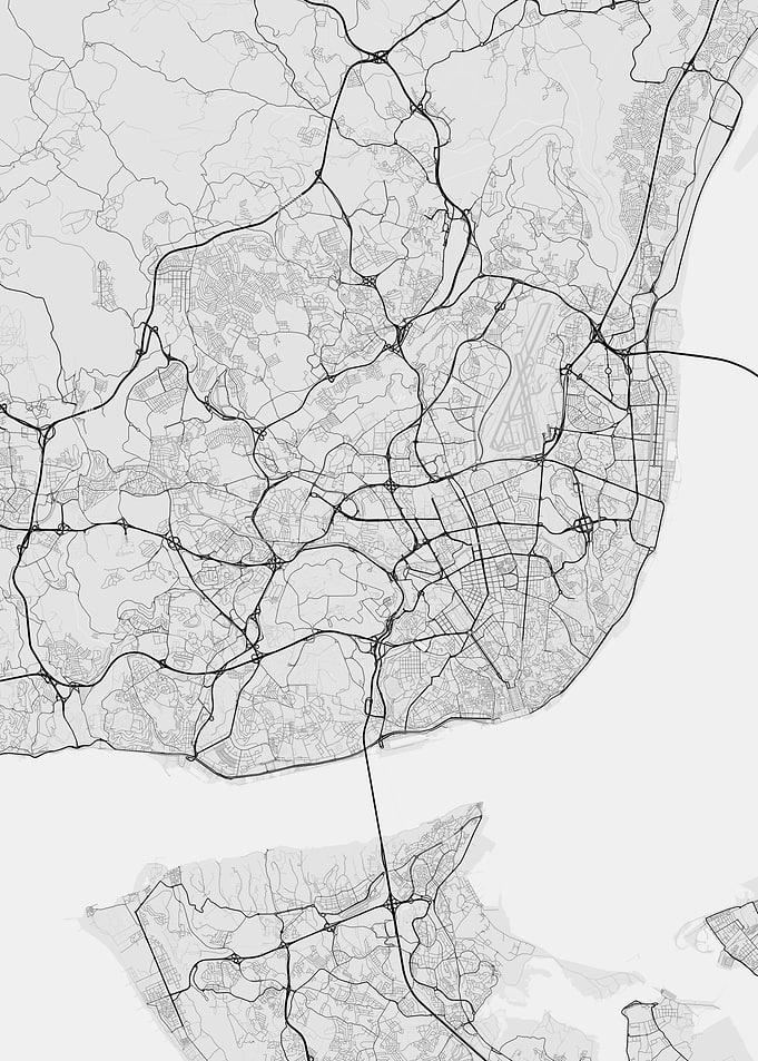 Lisbon Portugal Map
