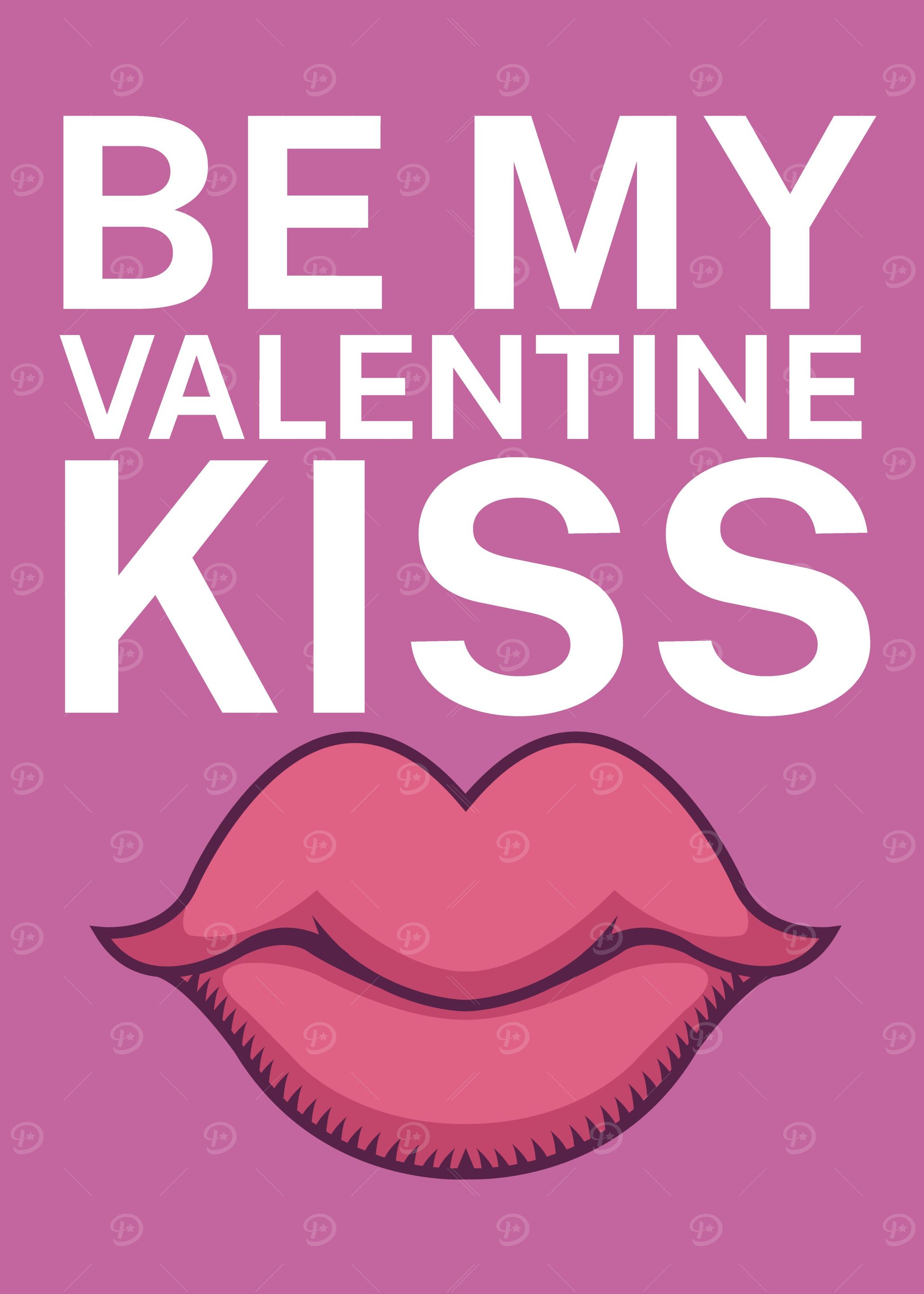 Be my valentine kiss