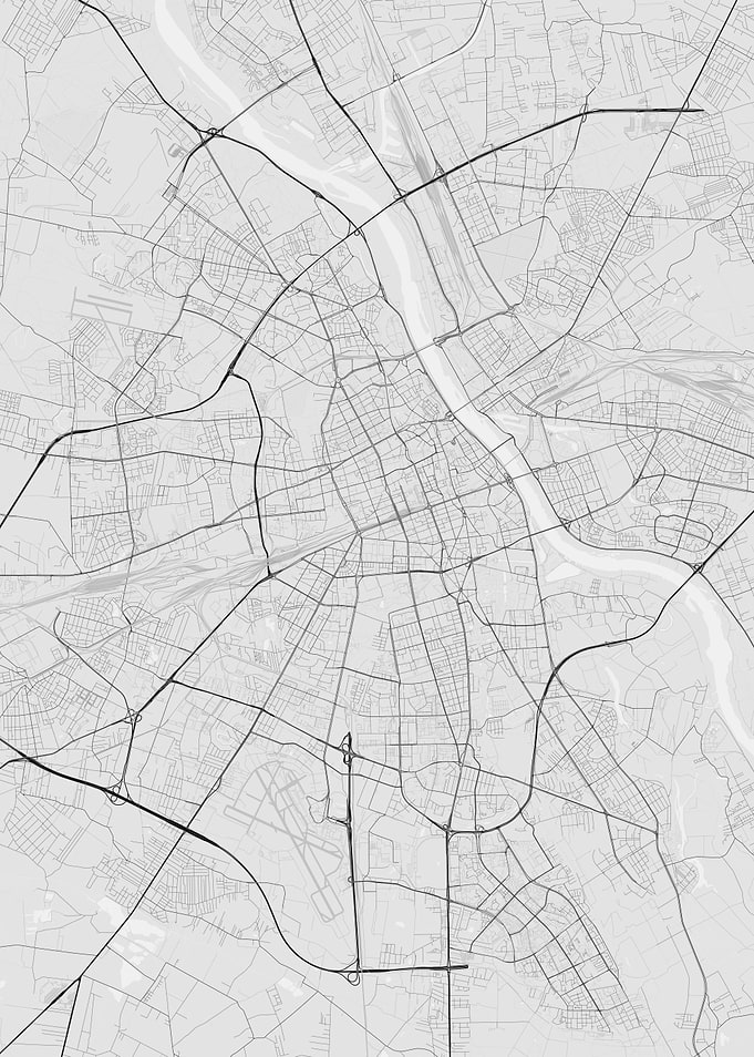 Warsaw Poland Map