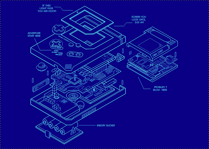 Retro Handheld Blueprint