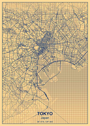tokyo grid map