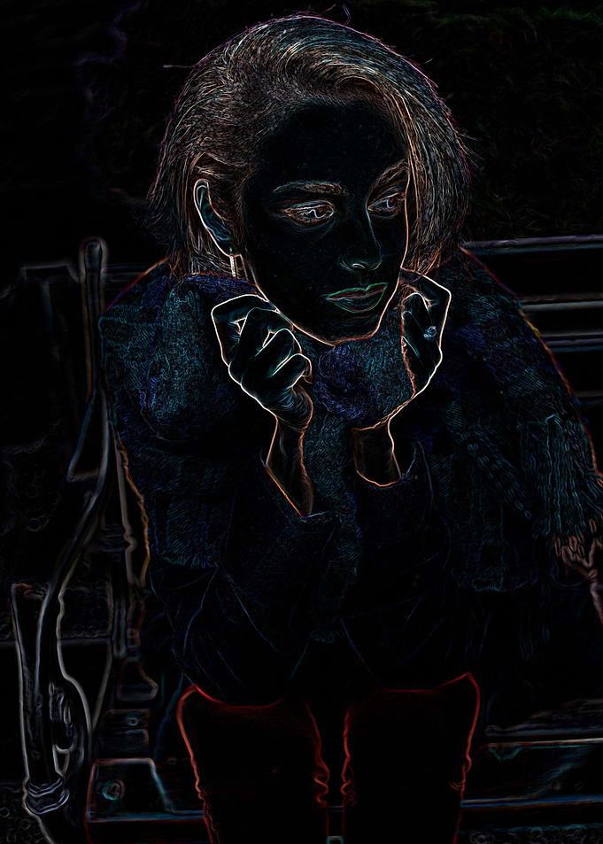 Girl On A Bench