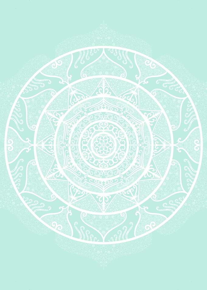 Sea Glass Mandala