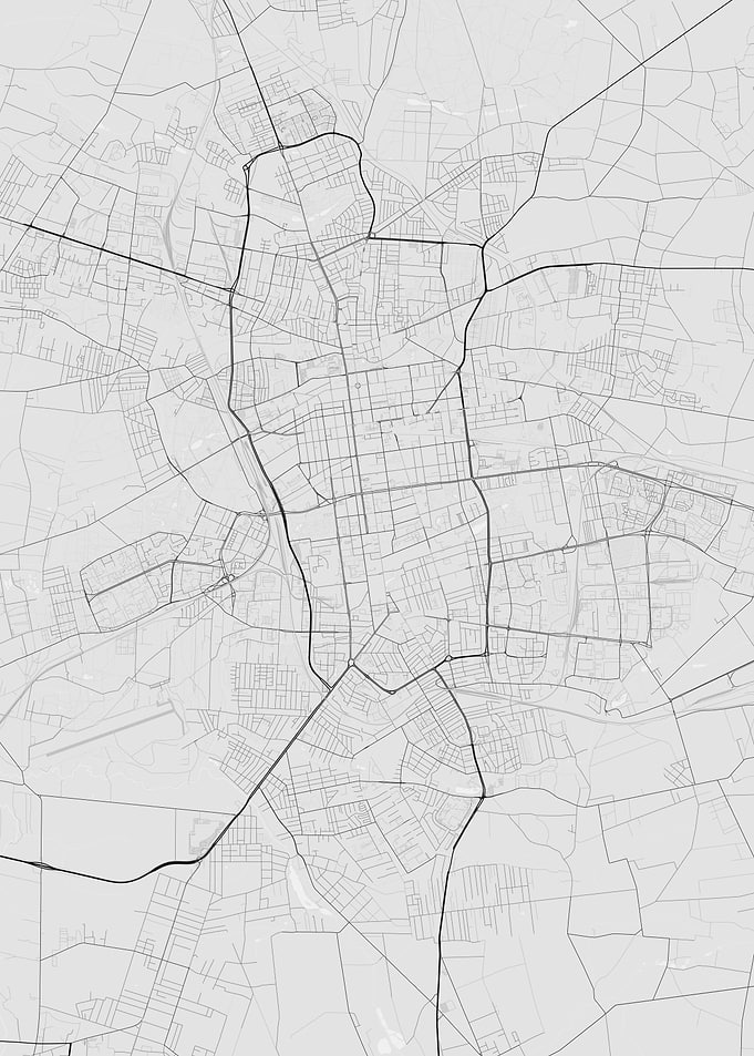 Lodz Poland Map