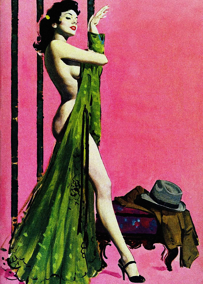 Sexy girl undressing pulp