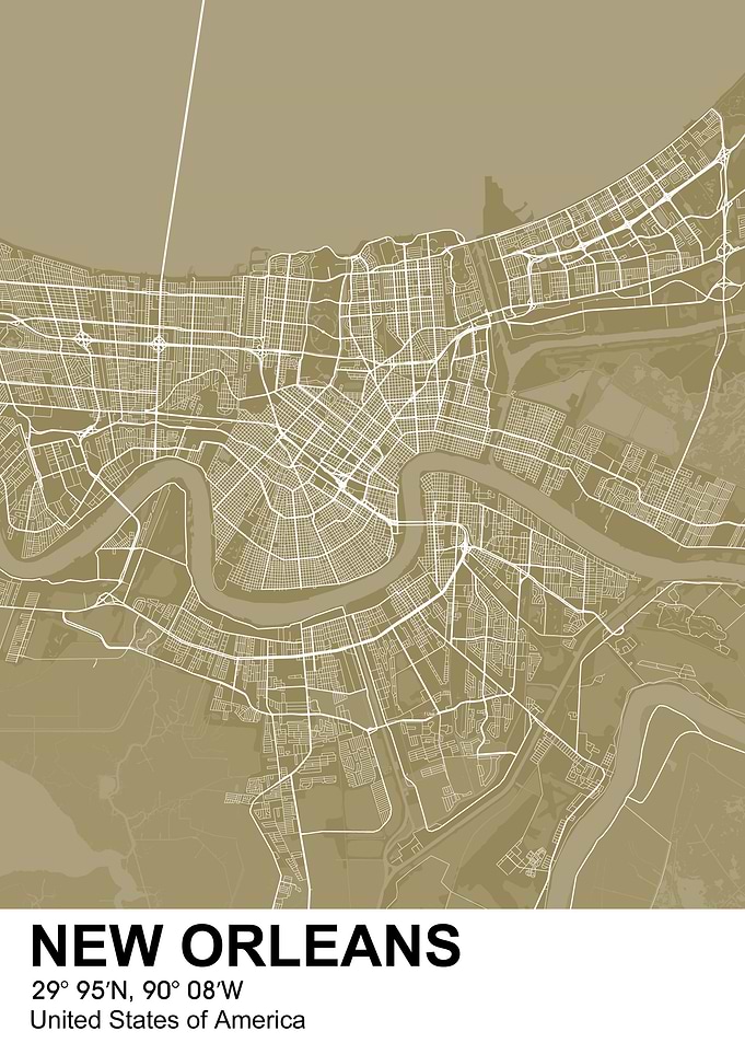 new orleans color map