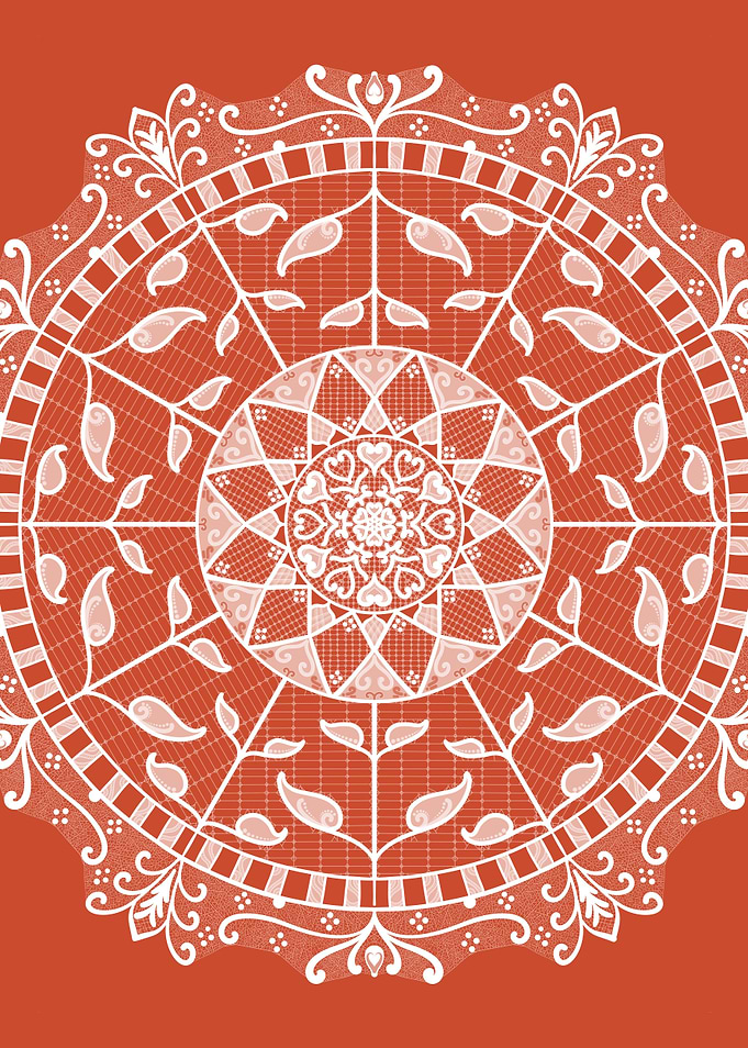Terracotta Mandala