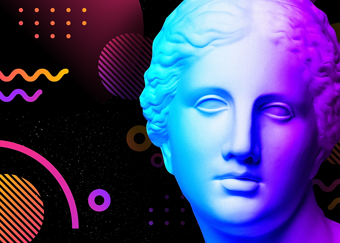 Ancient neon gods Venus