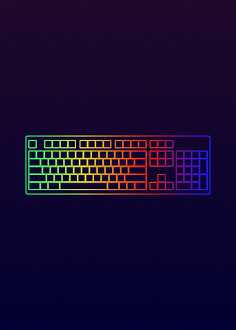 Gaming Keyboard RGB ON