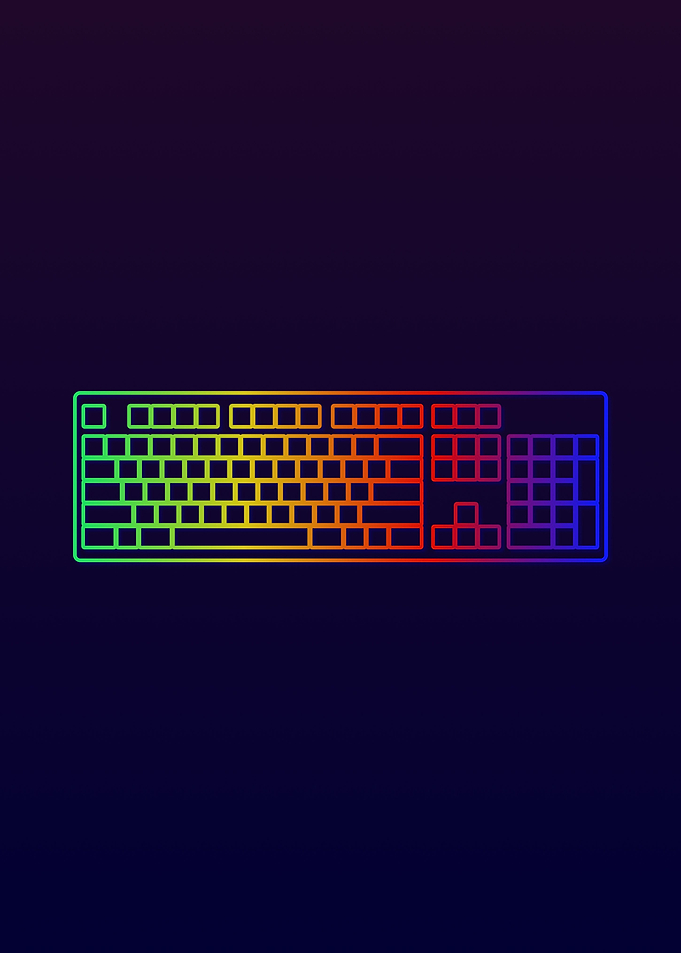Gaming Keyboard RGB ON