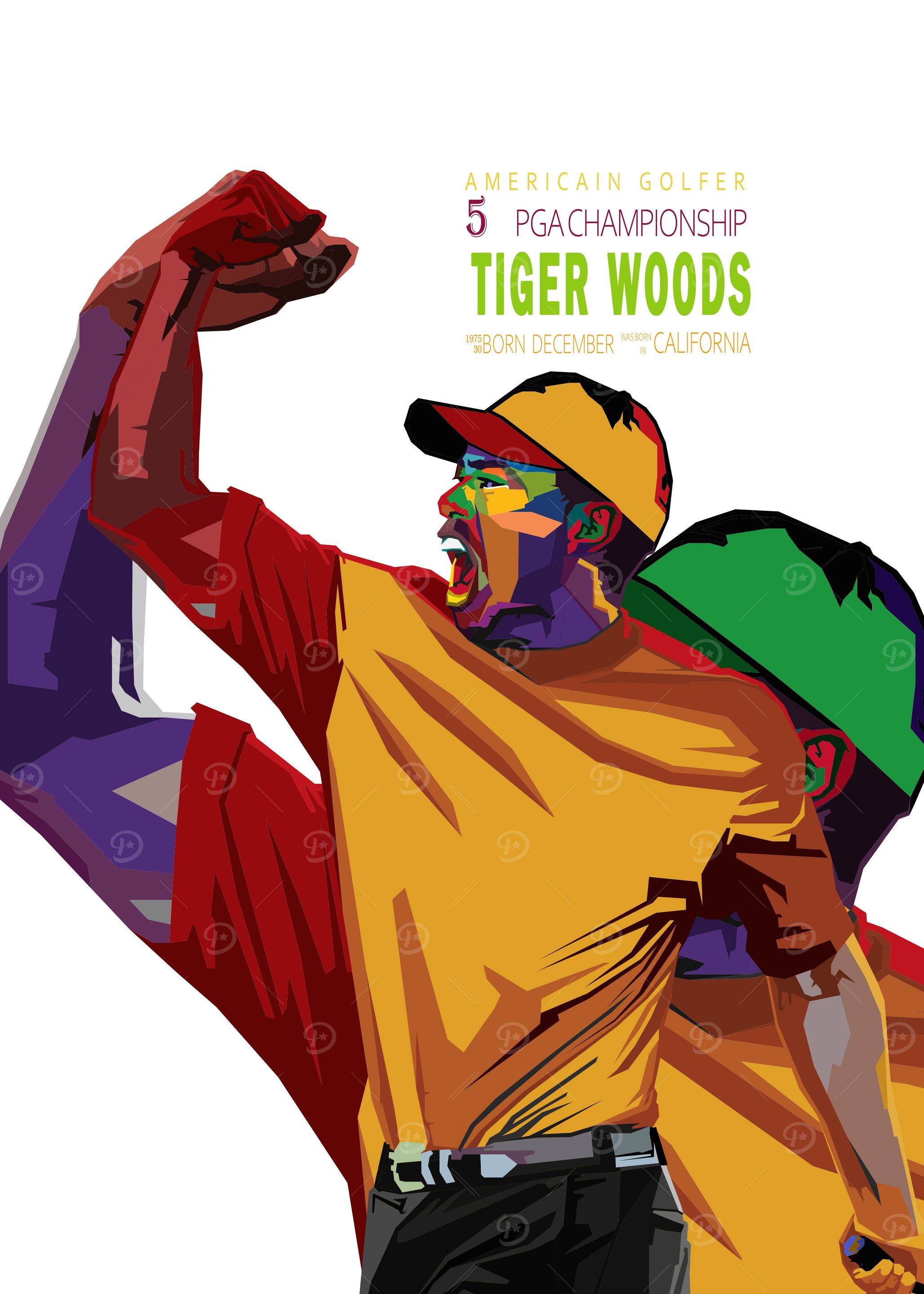 Tiger Woods Art