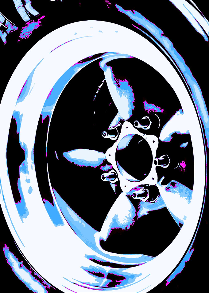 Wheel on Car