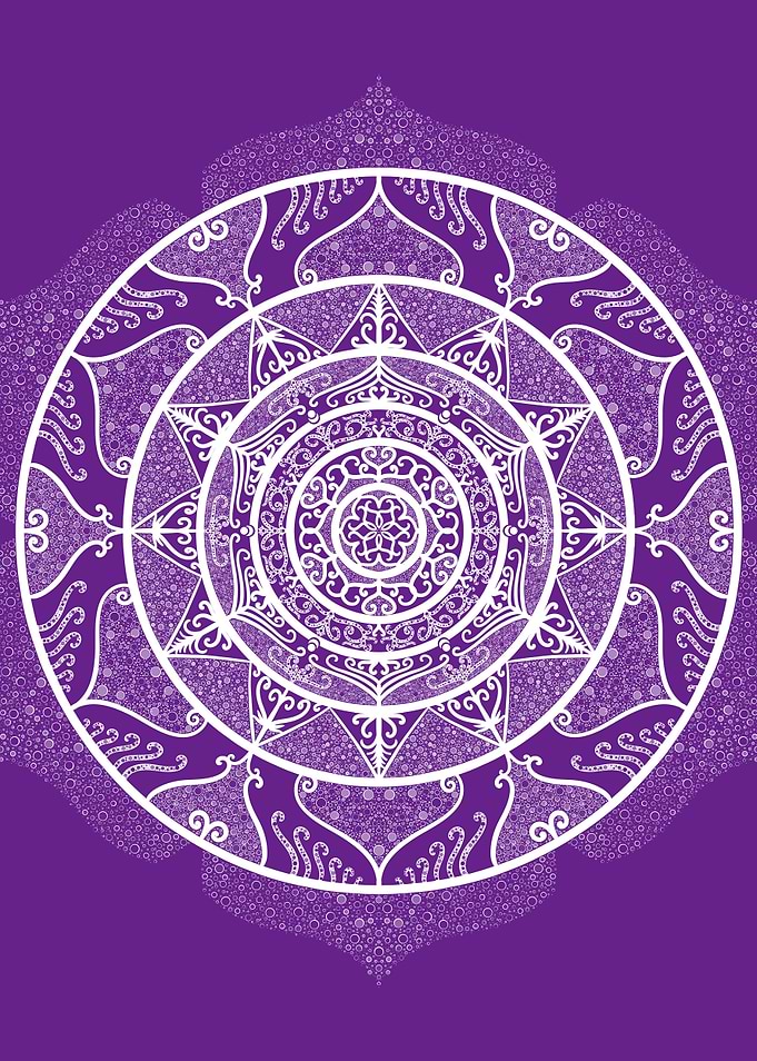 Eggplant Mandala