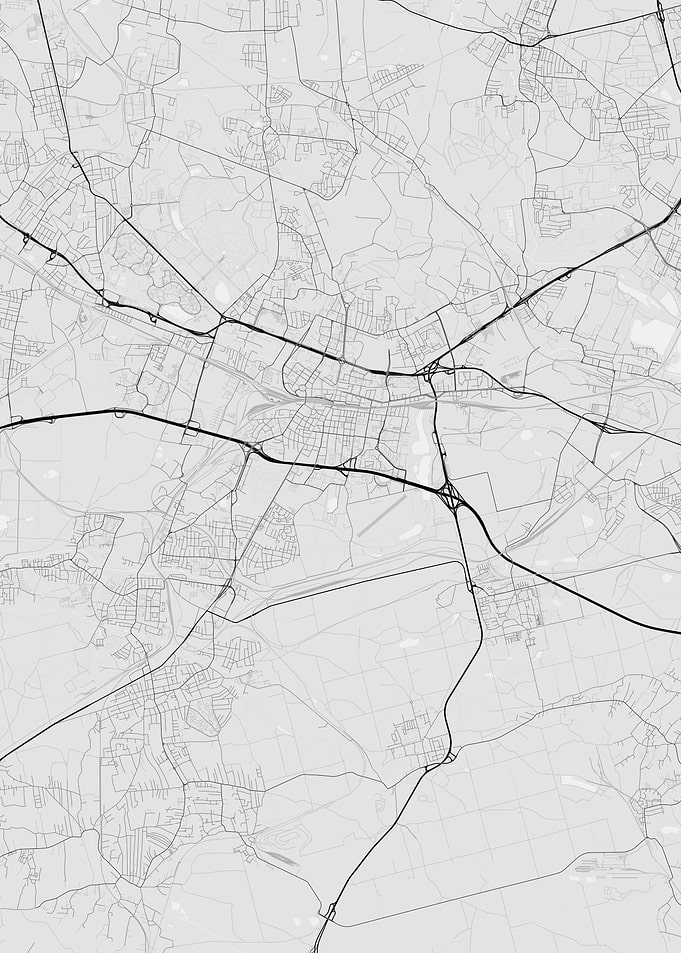 Katowice Poland Map