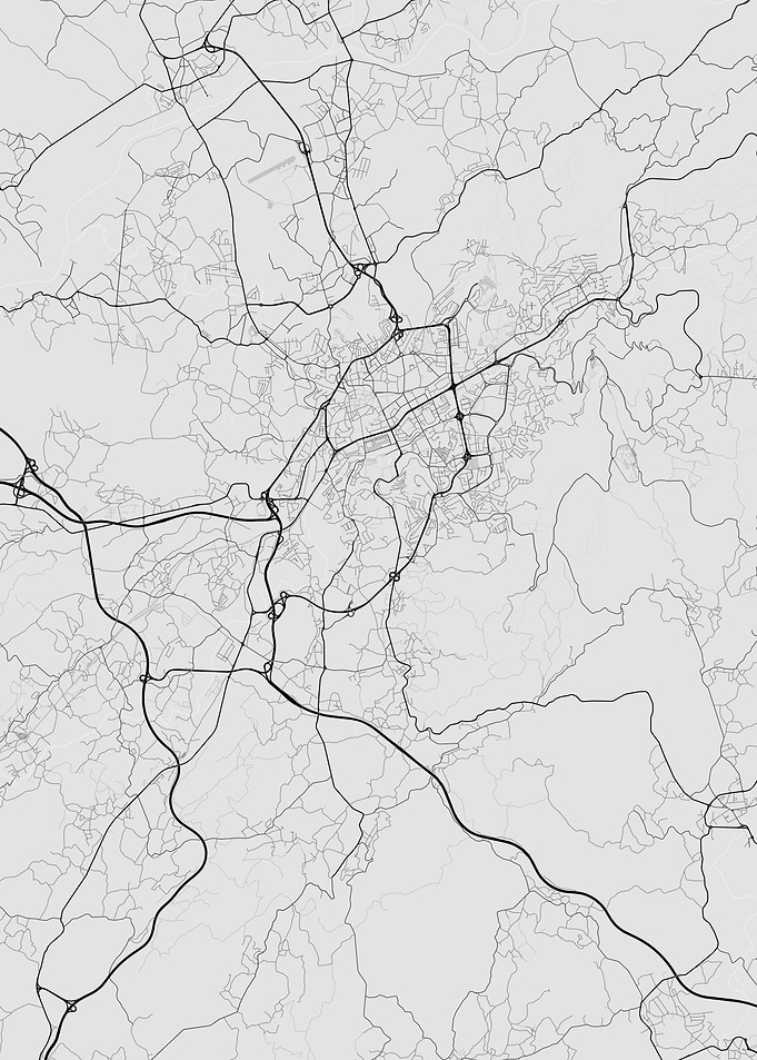 Braga Portugal Map
