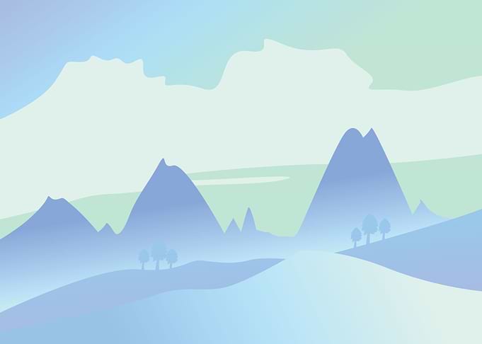 Landscape mountain winter