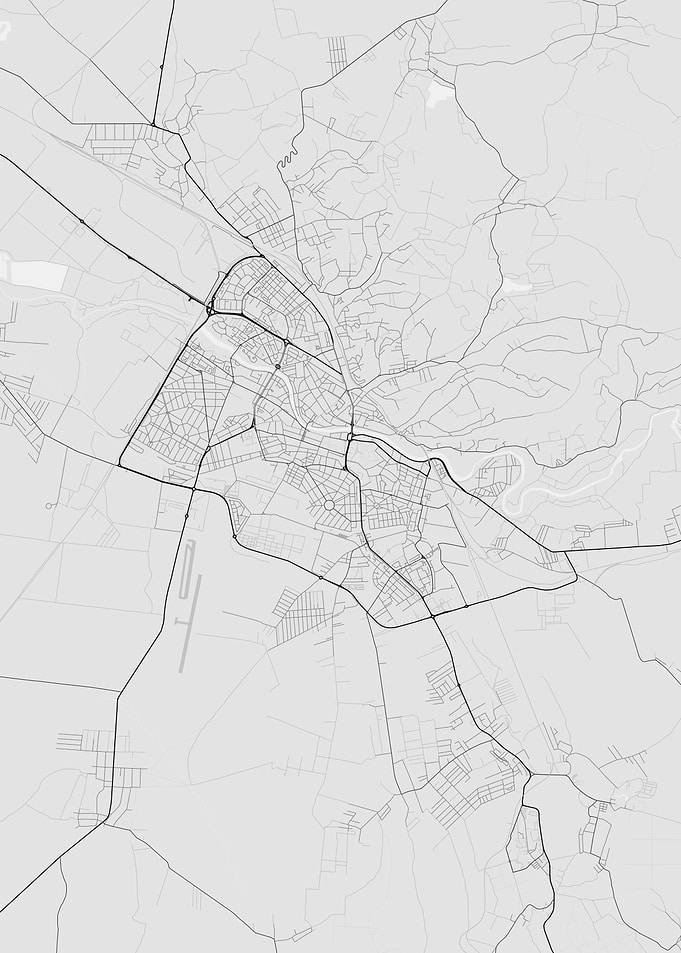 Oradea Romania Map