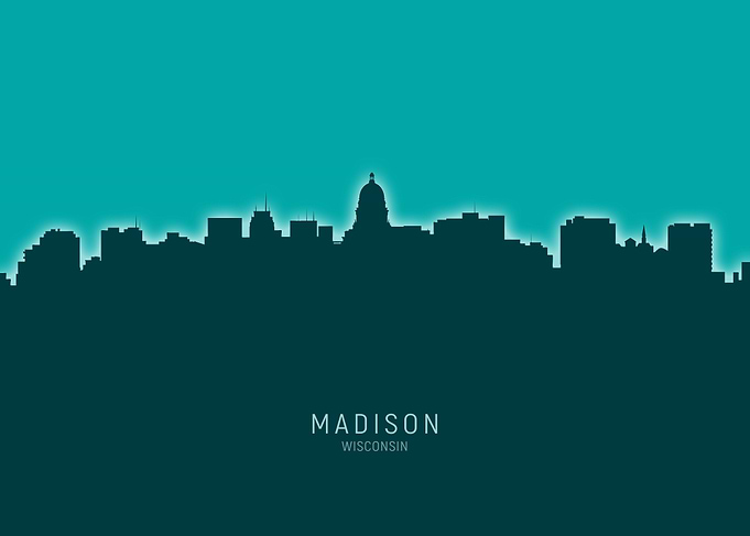 Madison Skyline Wisconsin