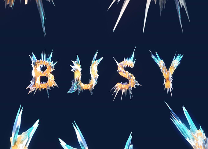 busy font