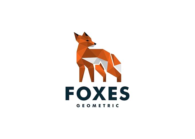geometric fox logo