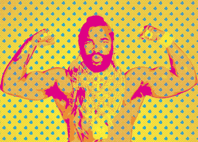 MR T pop art style