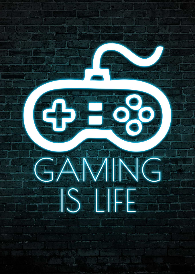 Gaming Is Life Neon Sign