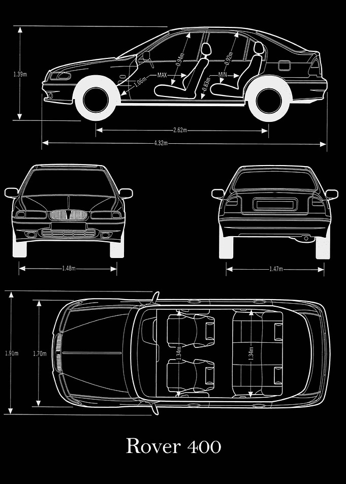 Rover 400 1995 Blueprint