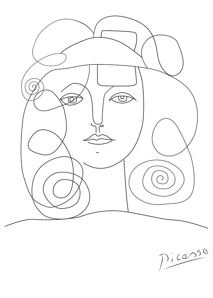 abstract women portrait