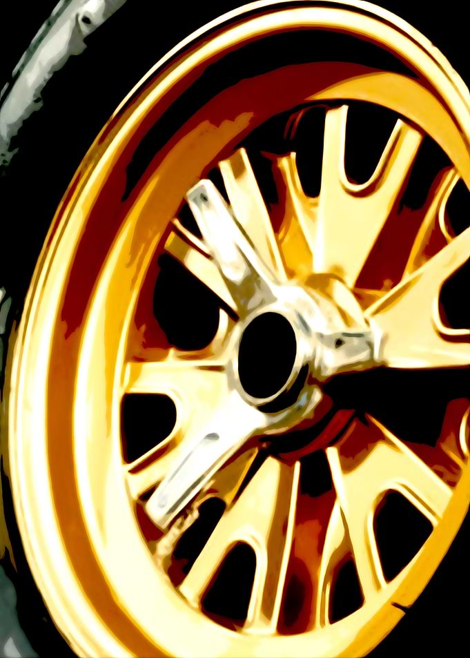 WHEEL ON CAR
