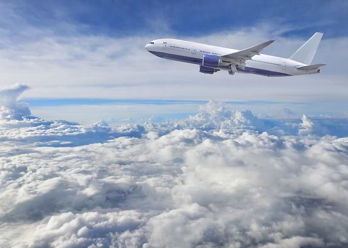 Airplane at the Sky