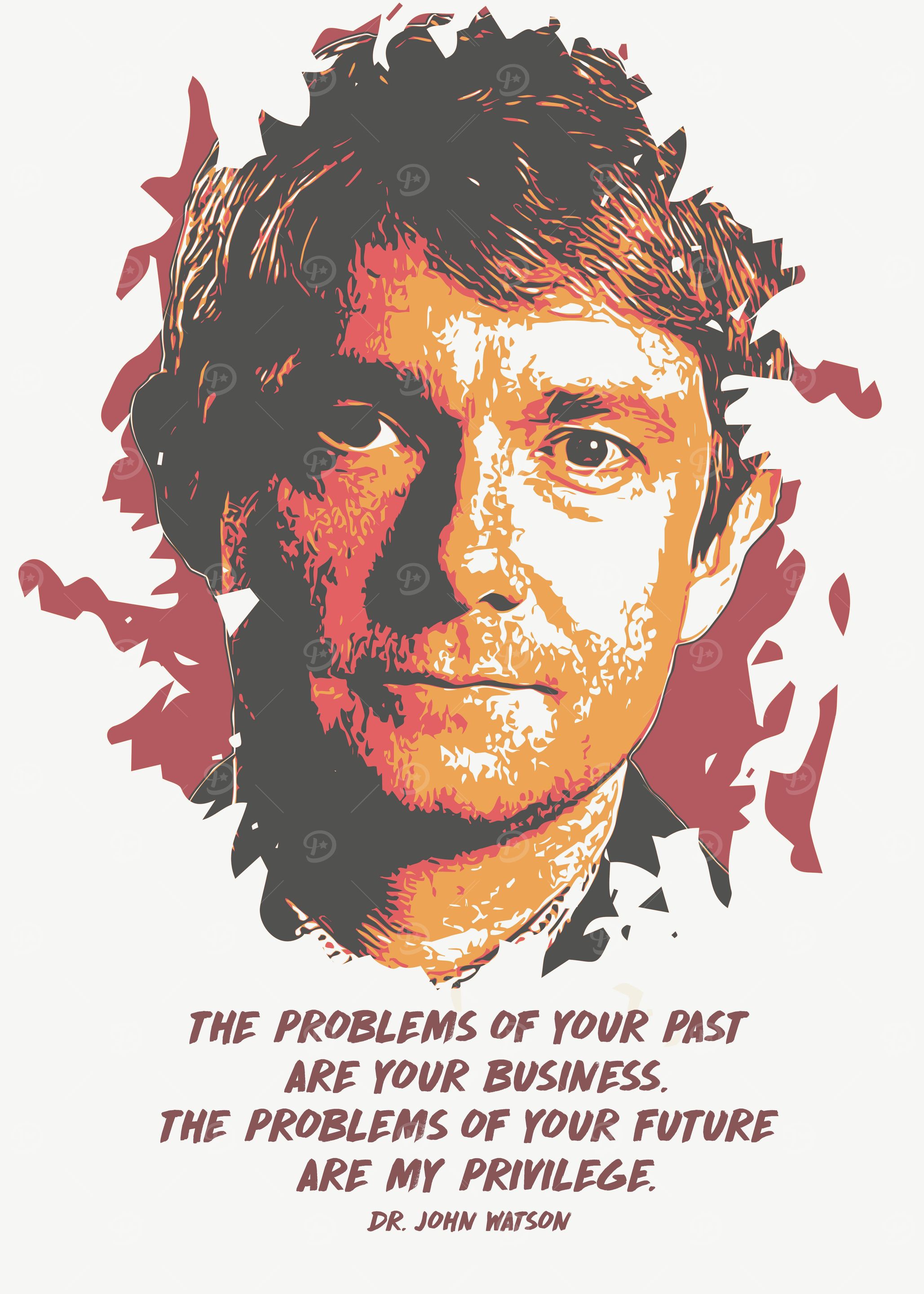 Dr John Watson Quote Art