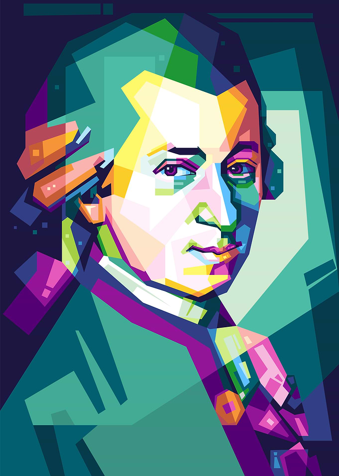 Amadeus Mozart in Pop Art
