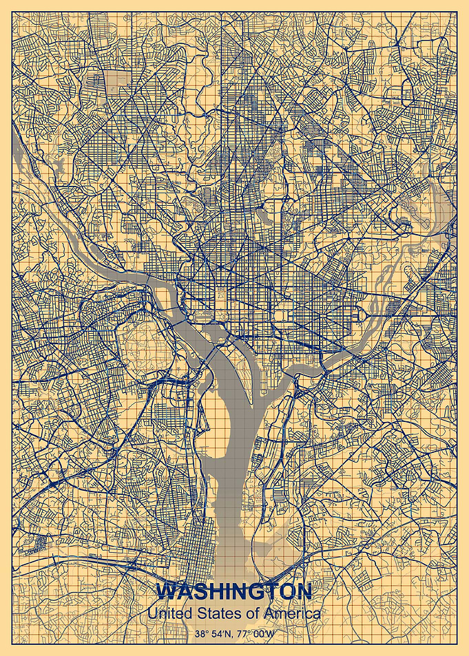 washington grid map