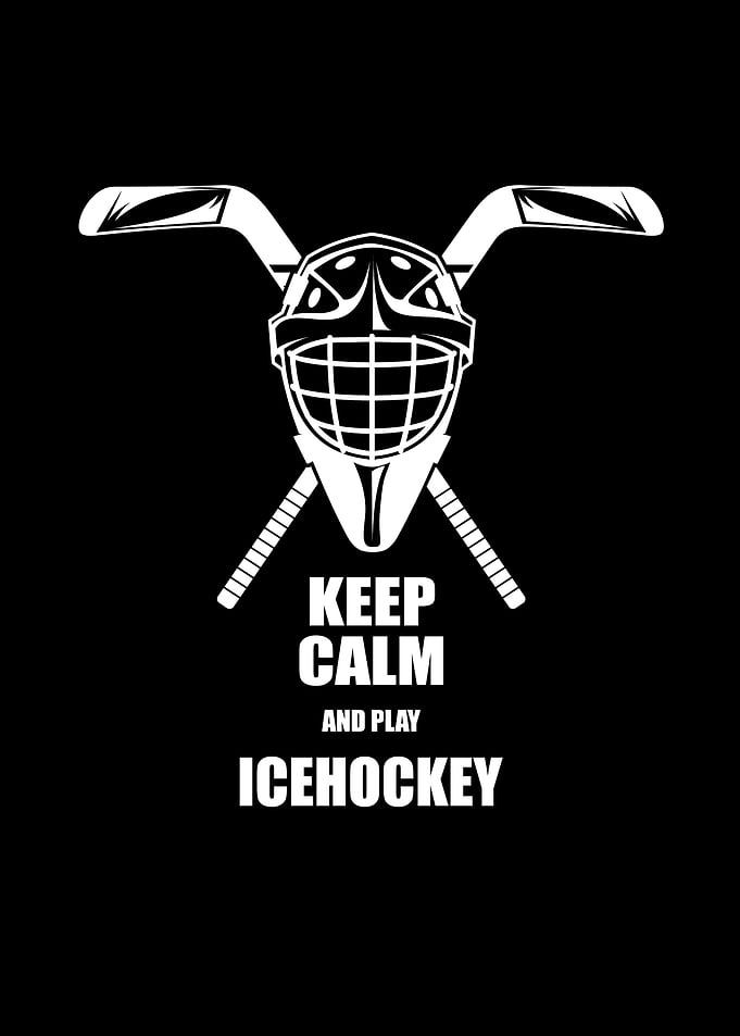 Keep Calm Play Ice Hockey