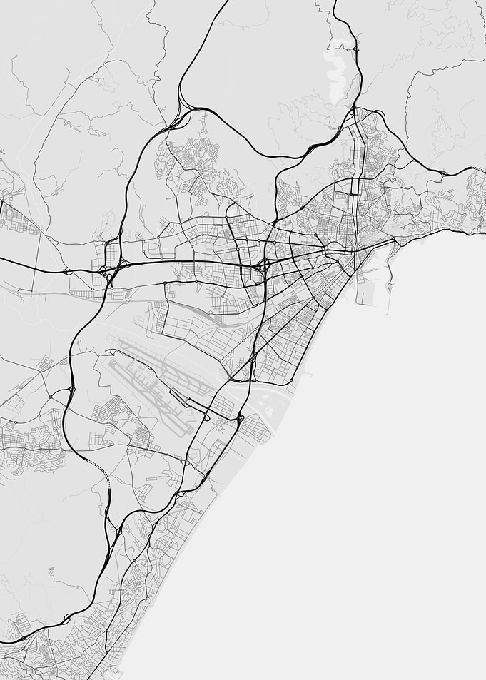 Malaga Spain Map