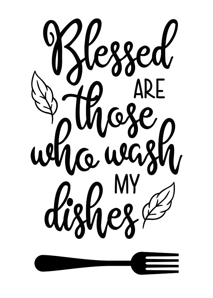 Funny Kitchen Dishes Bless