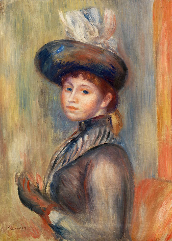 Girl in Gray Blue
