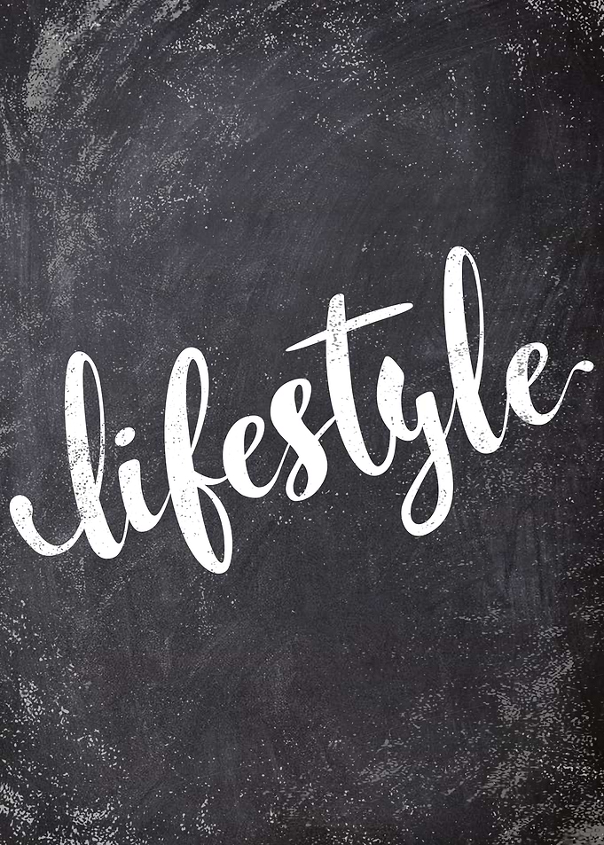 lifestyle chalk text art