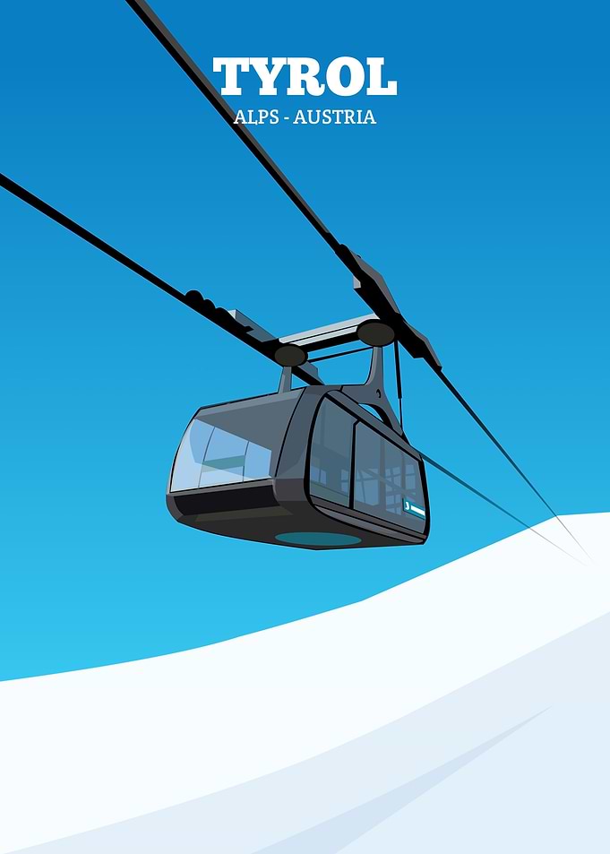 Tyrol Alps Austria Ski