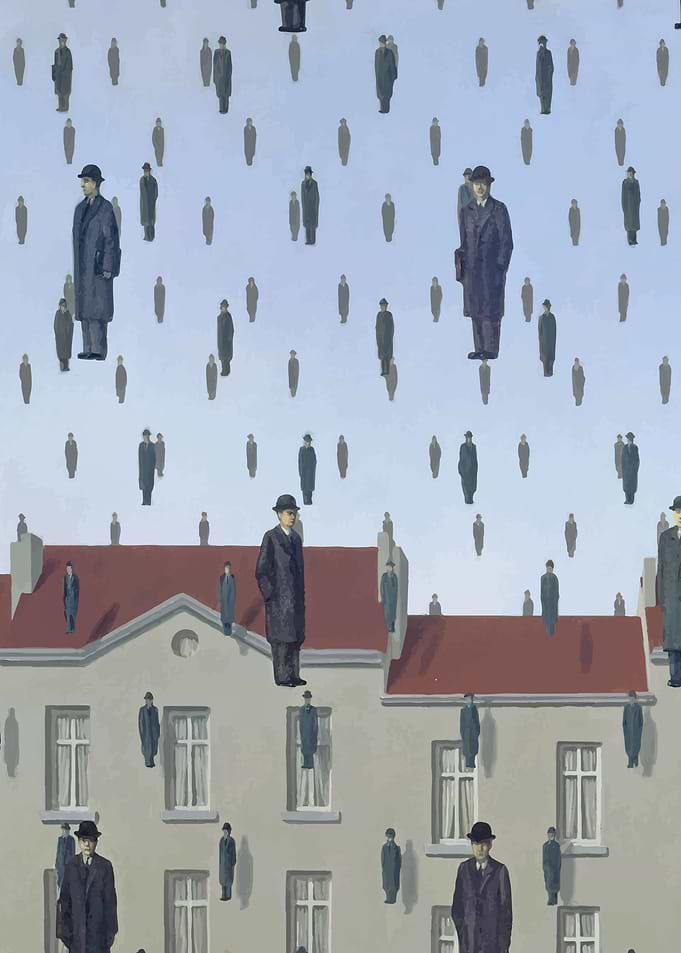 Rene Magritte Golnconda