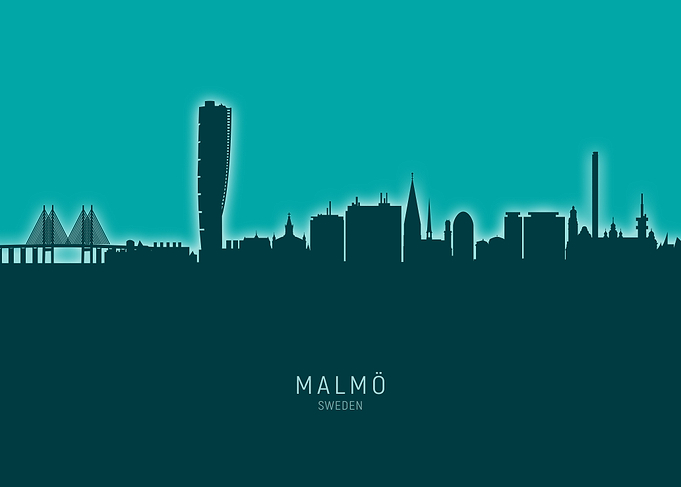 Malmo Skyline Sweden