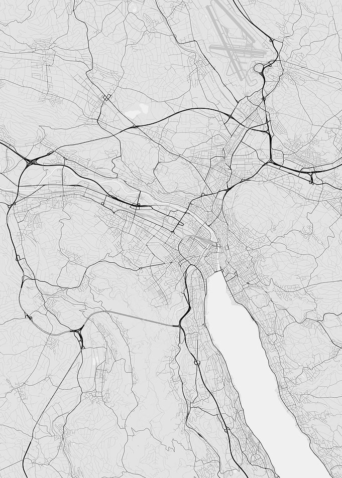 Zurich Switzerland Map