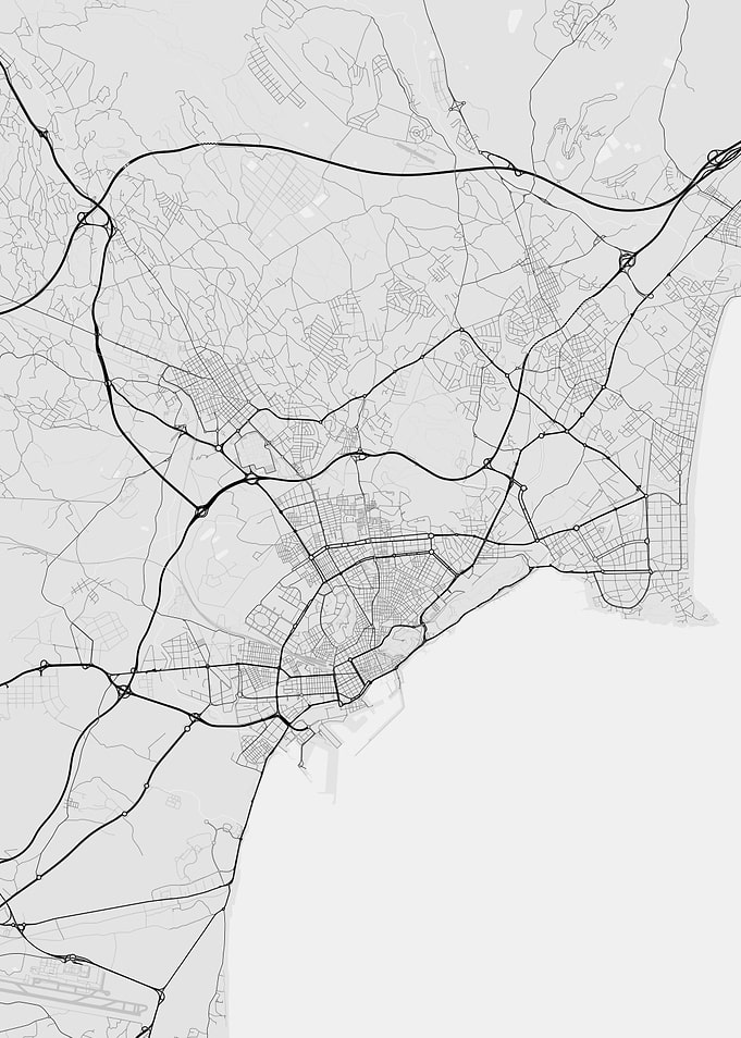 Alicante Spain Map