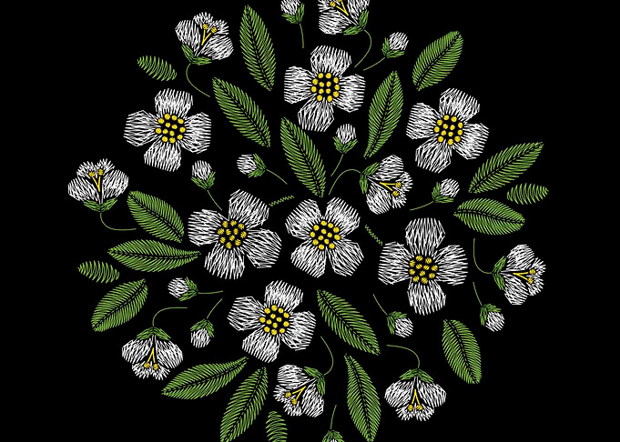 EmbroideredFlow onBlack 18