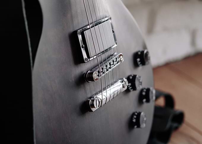 black guitar