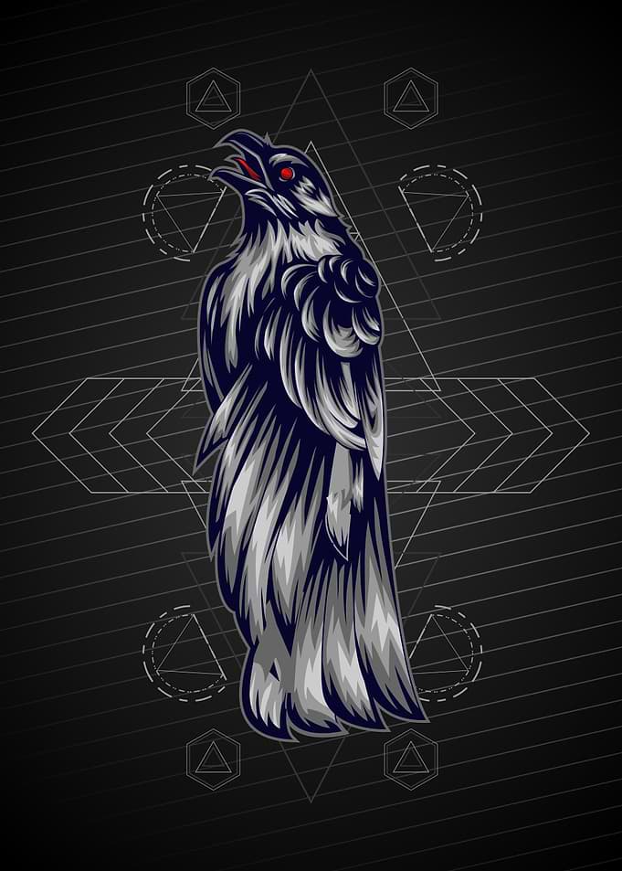 DEATH CROW GEOMETRIC